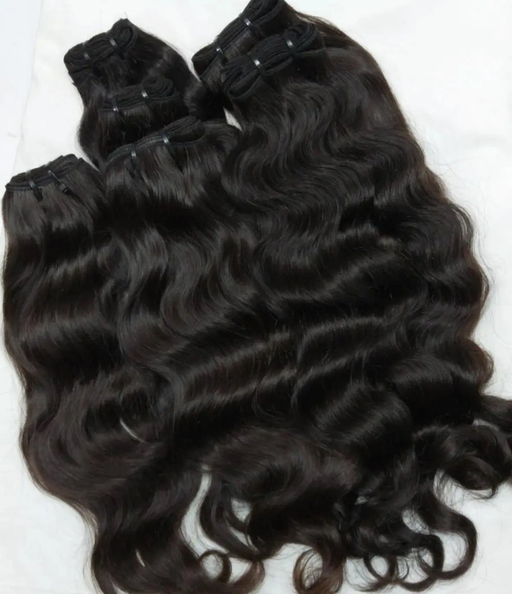 Raw South Indian Natural Wave Hair - 100% Unprocessed Bundles The Luxe Hair Collection