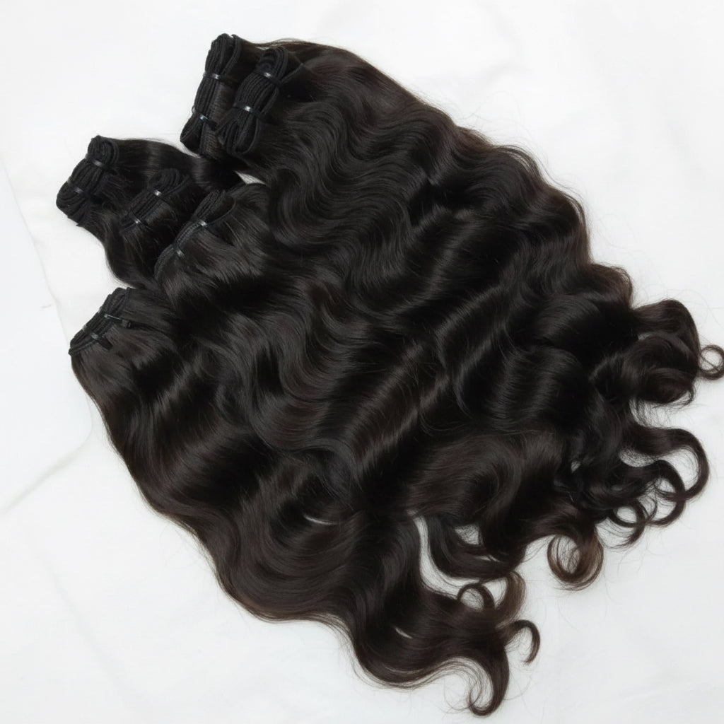 Raw South Indian Natural Wave Hair - 100% Unprocessed Bundles The Luxe Hair Collection